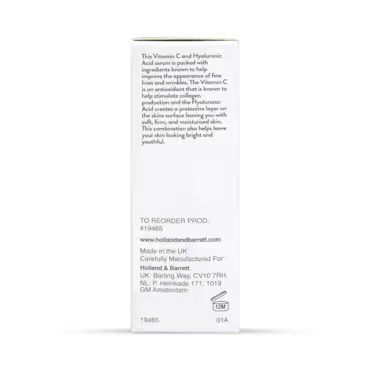 Holland & Barrett Vitamin C + Hyaluronic Acid Serum 30ml