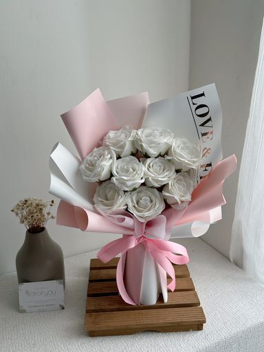 9 Stalk Soap Rose Bouquet  