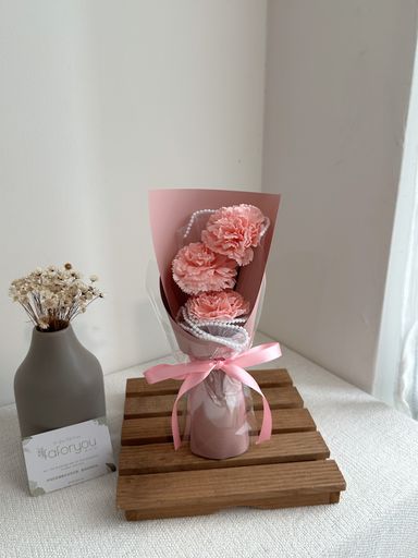 3 Stalk Soap Carnation Bouquet  