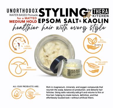 Unorthodox Water-Based Pomade with Sea & Epsom Salts