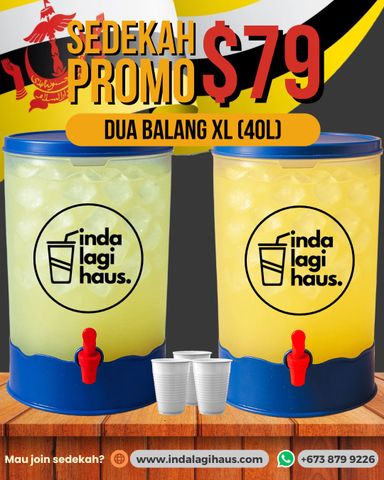 PROMO Sedekah DUA Air Balang XL $79.00