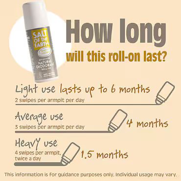 Salt of the Earth - Melon & Cucumber Natural Deodorant Roll-on 75ml