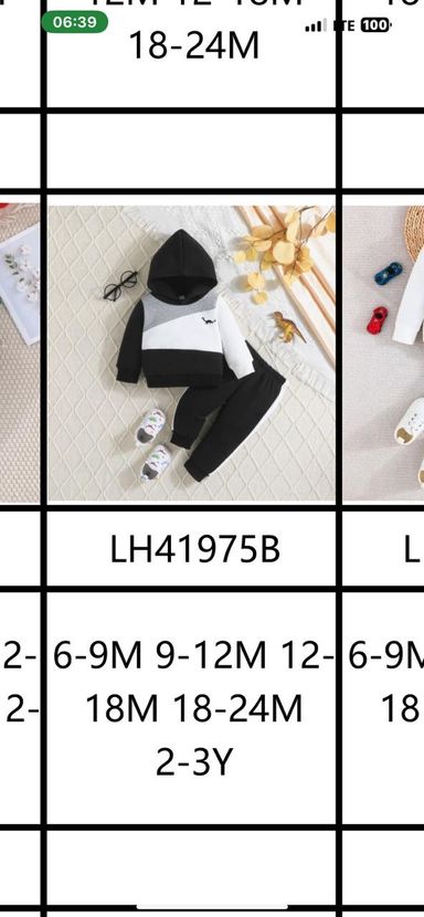 8 pieces of hoodie suits catalog 