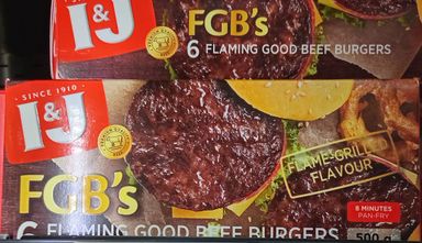 I&J Flaming Good Burger 6'S 500gr