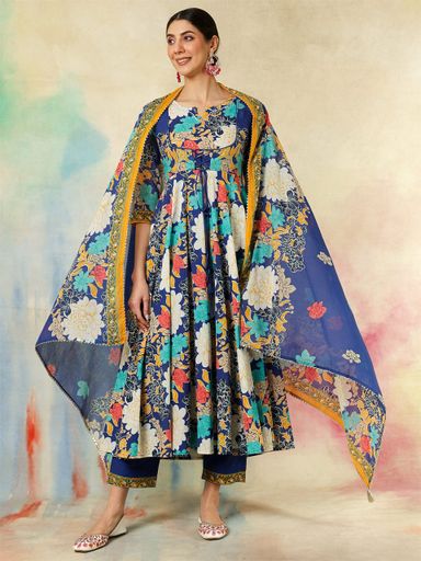 Anarkali Kurta Bottom With Dupatta