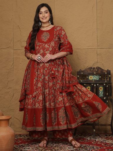 Anarkali Kurta Bottom With Dupatta