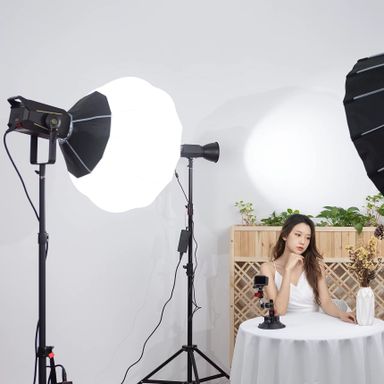Factory Supplier 65cm plastic Softbox Soft Light Modifier Foldable Portable Ball Shape Lantern Softbox for Strobe Flash Light
