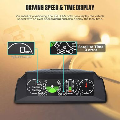 Autool 4×4 X90 GPS Car Slope Meter - Real-Time Slope Measurement Tool for Off-Roading Adventures (10005706)
