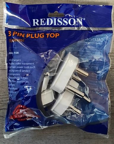 REDISSON 5Pack M-10B 16A 220v 3Pin Plug Top (10007331)