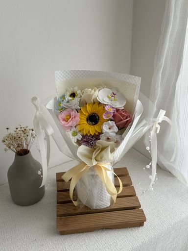 Soap Flower Mixed Bouquet   ( Sunflower )