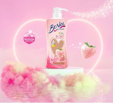  💜BeNice Shower Cream Happy Summer บีไนซ์ ครีมอาบน้ำ 400ml 