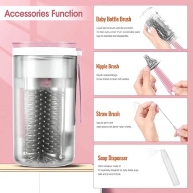 6-in-1 TRAVEL ESSENTIAL BRUSHES (INSTOCK)