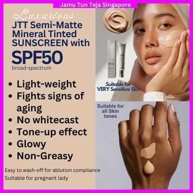 1 JTT Semi-Matte Mineral Sunscreen, 30g (POTM July)