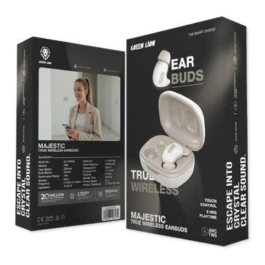 Green Lion Majestic True Wireless Earbuds TWS - Beige