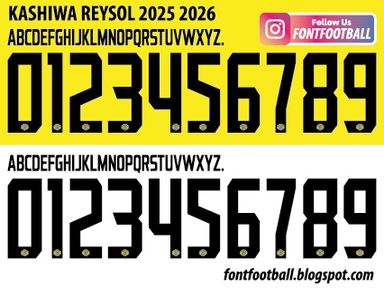 Font Vector Kashiwa Reysol 2025 2026 kit