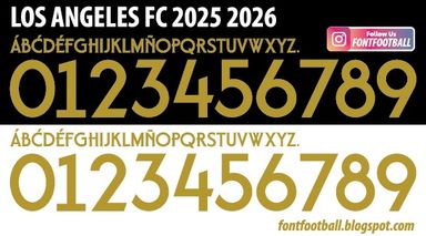 Font Vector Los Angeles FC 2025 2026 kit