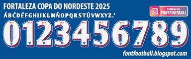 Font Vector Fortaleza Copa Do Nordeste 2025 kit