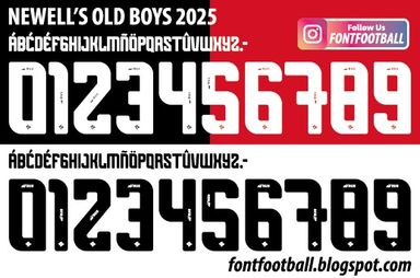 Font Vector Newell's Old Boys 2025 kit