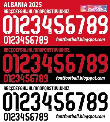 Font Vector Albania 2025 kit