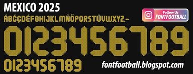 Font Vector Mexico 2025 kit