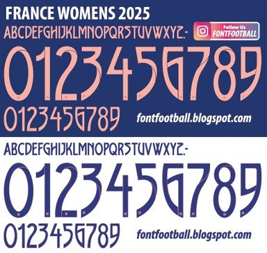 Font Vector France Womens 2025 kit