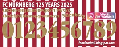 Font Vector FC Nürnberg 125 Years 2025 kit