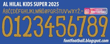 Font Vector AL Hilal FC Kids Super 2025 kit