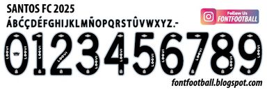 Font Vector Santos FC 2025 kit
