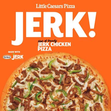 Jerk chicken pizza