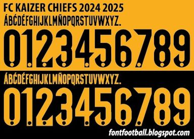 Font Vector FC Kaizer Chiefs 2024 2025 kit