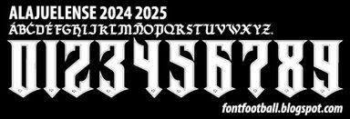 Font Vector Alajuelense 2024 2025 kit