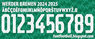 Font Vector Werder Bremen 2024 2025 kit