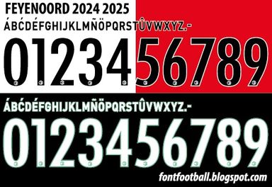 Font Vector Feyenoord 2024 2025 kit