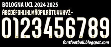Font Vector Bologna UCL 2024 2025 kit