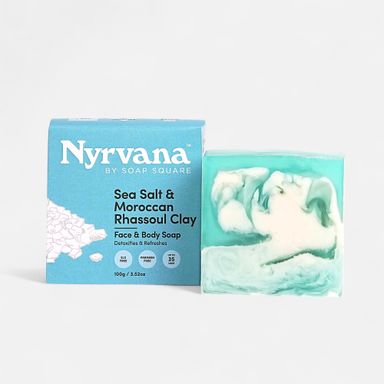 Nyrvana Sea Salt & Moroccan Rhassoul Clay Soap 100g