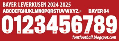 Font Vector Bayer Leverkusen 2024 2025 kit