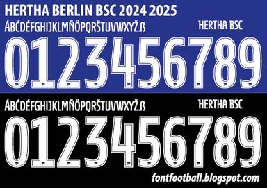Font Vector Hertha Berlin 2024 2025 kit