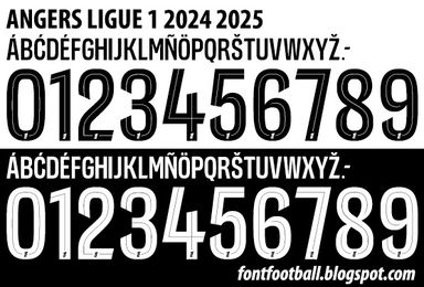 Font Vector Angers SCO Ligue 1 2024 2025 kit