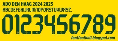 Font Vector ADO Den Haag 2024 2025 kit