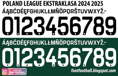 Font Vector Poland League 2024 2025 kit