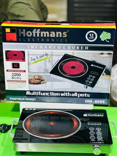Hoffmans Single Touch Glass Top Infrared Cooker -