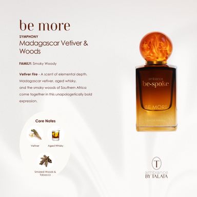 BE MORE - Madagascar Vetiver · Woods - Eau De Parfum - 50ml + Travel Size 10ml