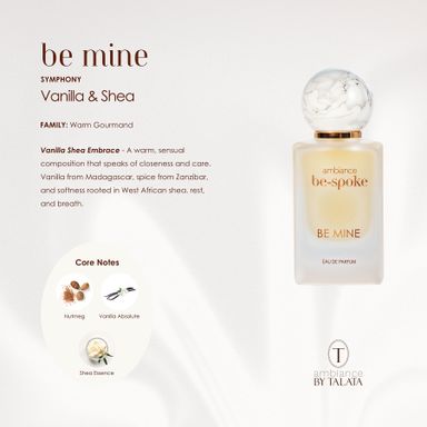 BE MINE - Vanilla · Shea Essence - Eau De Parfum - 50ml + Travel Size 10ml