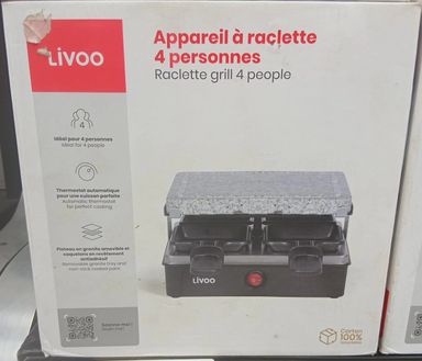 Livoo Appareil A Raclette 4pers 