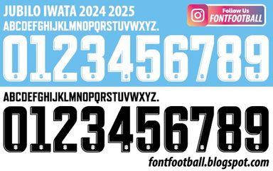 Font Vector Jubilo Iwata 2024 2025 kit