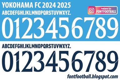 Font Vector Yokohama FC 2024 2025 kit