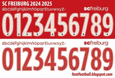 Font Vector SC Freiburg 2024 2025 kit