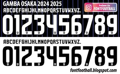 Font Vector Gamba Osaka 2024 2025 kit