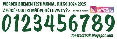 Font Vector Werder Bremen Testimonial Diego 2024 2025 kit