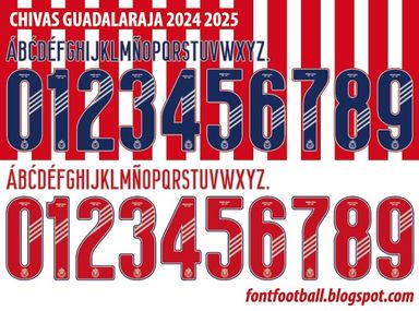 Font Vector Chivas Guadalajara 2024 2025 kit